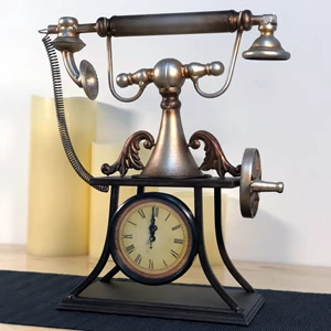 Antique Telephone Clock 