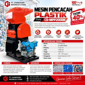 Mesin Pencacah Plastik CD-MPP200 DK