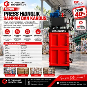 Mesin Press Hidrolik Sampah Dan Kardus