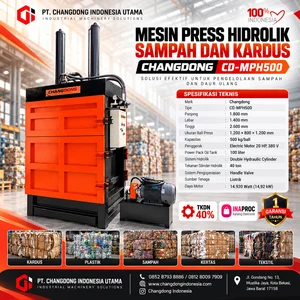 Mesin Press Hidrolik Sampah Dan Kardus CD-MPH500