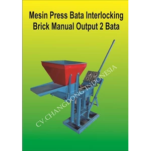 Brick molding machine Interlocking Brick Manual Output 2 Brick