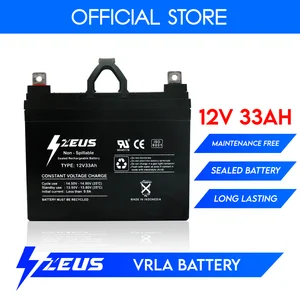 Zeus Battery Aki Kering Vrla 12V 33Ah Mf