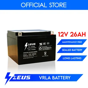 Zeus Battery Aki Kering Vrla 12V 26Ah Mf
