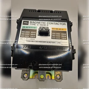 Magnetic Contactor AC C-180W-S 260A 220 Vac Toshiba