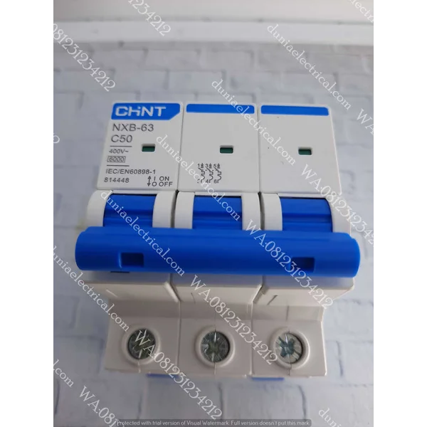 Chint NXB-63 3P  50A MCB / Miniature Circuit Breaker