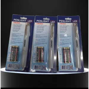 Penlight Led + Baterai Merek Onemed