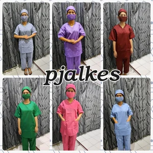 Baju Oka Lengan Pendek - Baju Jaga Perawat S/M/L