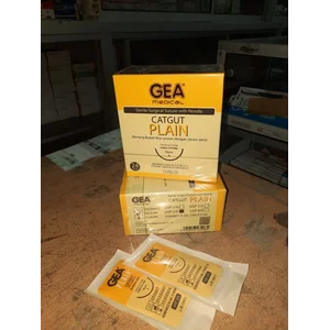 Benang Catgut Plain GEA Plain With Needle 2/0 dan 3/0 - Satuan