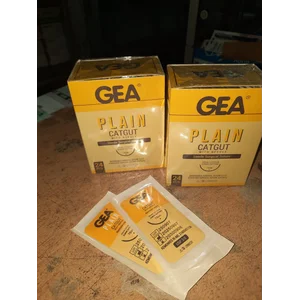 Benang Catgut Plain GEA Plain With Needle 2/0 dan 3/0 - Satuan