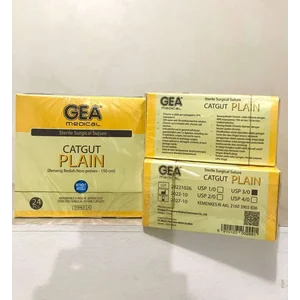 Catgut Plain GEA tanpa jarum 2/0 dan 3/0