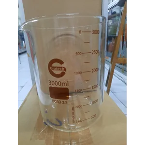 Beaker Glass Gratech 3000 mL