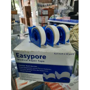 Easypore Paper Tape - Plester rol kertas (24 Roll/Box) - 1/2 Inch x 10