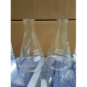 Erlenmeyer 500ml Glass Pyrex/ Iwaki