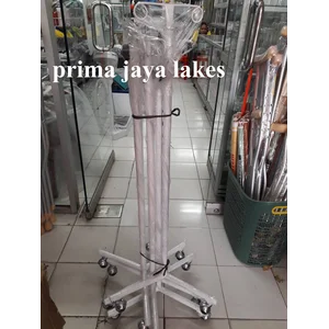 Tiang infus putih stenlis putih