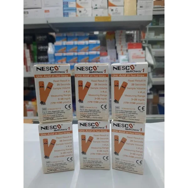 Strip cek asam urat merk Nesco