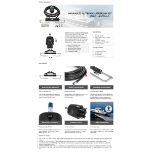 Boat Steering System 150HP Sistem Kemudi Kapal