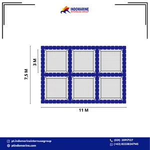 Keramba Jaring Apung 3x3M 6 Lubang