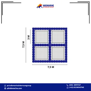 Keramba Jaring Apung 3x3M 4 Lubang