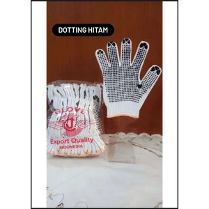  Black & Yellow Dotting Gloves