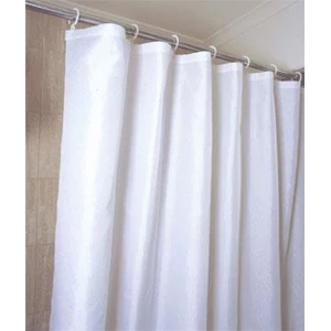 PVC Bathroom Curtain Size 180cm x 180cm White