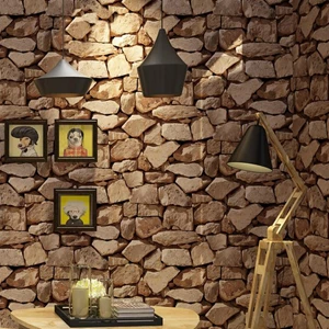 Natural Rock And Bricks Wallpaper Motif