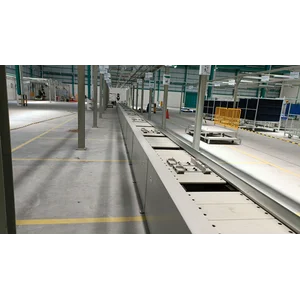 Conveyor Rantai dengan Slat plat 