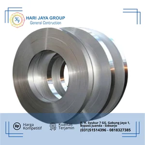 SS Strapping Band SUS 304 Tebal 0.5 mm x 3/4inch x 100m (indent)