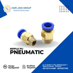 Nipple PU Drat 1/4inch Tebal 10mm