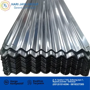 Plat Aluminium Gelombang #0.8mm x 1.2 mtr x 2.4 mtr