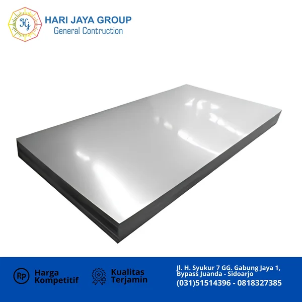 Plat SS 304 tebal 4mm x 1220 mm  x 2440 mm