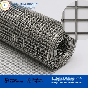 Wiremesh ss304 mesh 16 (kawat 0.34mm) lubang 1.14mm x 1mtr x 30mtr