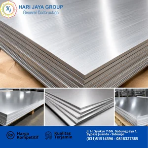 Plat Aluminium 2 mm x 1.2 mtr x 2.4mtr