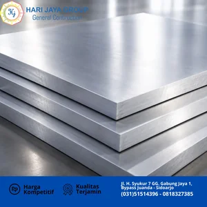 Plat Aluminium tebal 5mm x 1.2 mtr x 2.4 mtr