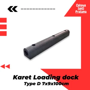 Karet Rubber Loading Dock D Penahan Benturan Body Kapal 70 x 95 x 1000Mm