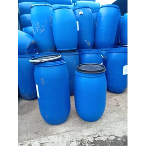 Drum Plastik / Gentong 150 Liter Tutup Lebar / Open Top Rekondisi