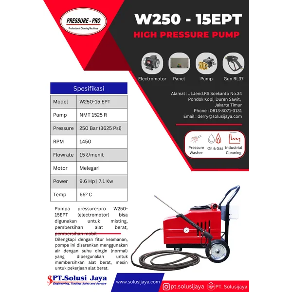 POMPA 250 BAR NPM 1525 HAWK PUMP POMPA WATER JET