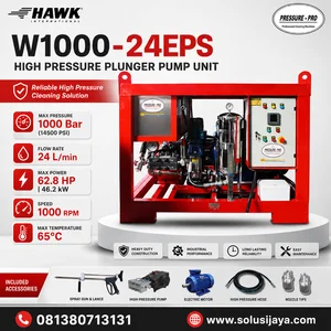 INDUSTRIAL HIGH PRESSURE WATER JET 1000 BAR POMPA HAWK POMPA PEMBERSIH TEKANAN TINGGI 15000 PSI