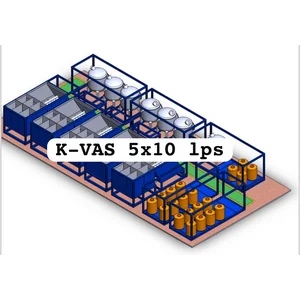 water treatment plant wtp kontainer Portable Mobile 5 Liter Per Second Water treatment lainnya