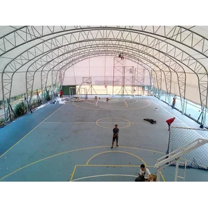 Konstruksi Lapangan Futsal Basket Tenis Indoor 20X30x5m