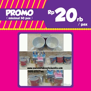 PROMO Souvenir Mug Printing dan Box Mika