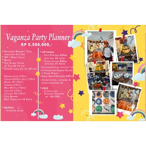 paket ulang tahun Vaganza Party Planner By Callidora Kids