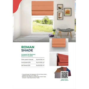  ROMAN SHADE BLIND SHINICHI TIRAI GORDEN