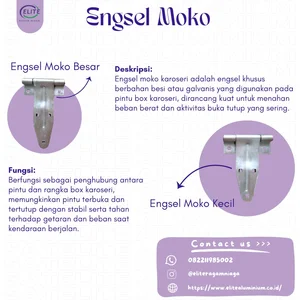 ENGSEL MOKO KUNCI PINTU BOX KAROSERI - SILVER/CA