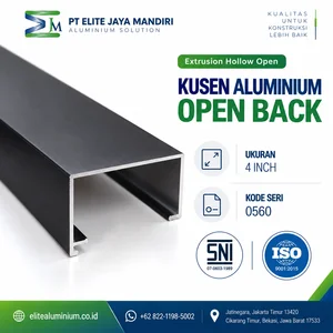 Kusen Aluminium Open Back 4 Inch (101.6 x 44.5 mm)  Aluminium Alloy - CA (Clear Anodized) / Anodized Black / Powder Coating White / Dark Brown