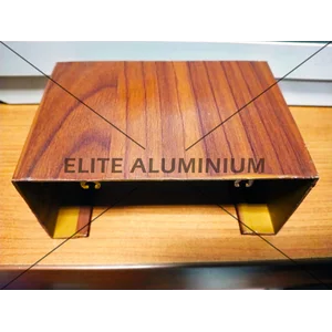 Aluminium Profile Openback Skrup 4" - Urat Kayu