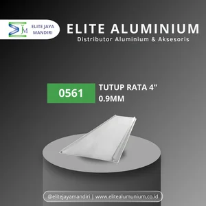 Kusen Tutup Rata 4 Inch - PC White / Putih Coating