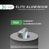 Aluminium Glassbead Jendela Casement - PC white(putih coating)