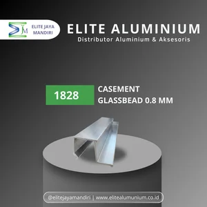 Aluminium Glassbead Jendela Casement - PC white(putih coating)