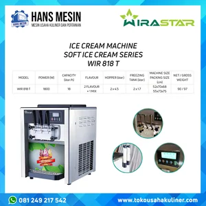 MESIN SOFT ICE CREAM 3 TUAS WIRASTAR WIR-818T