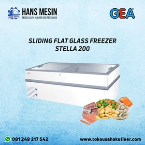 SLIDING FLAT GLASS FREEZER STELLA-200 GEA